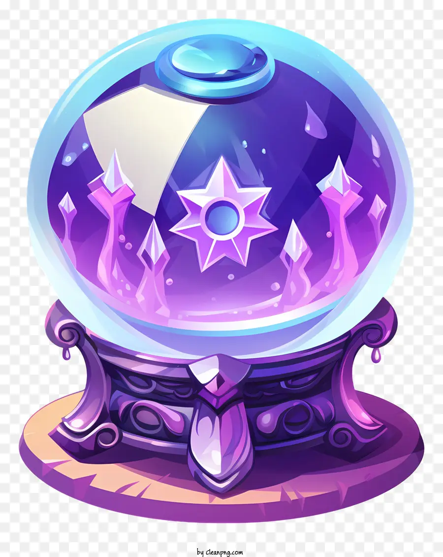 Bola De Cristal，Roxo PNG