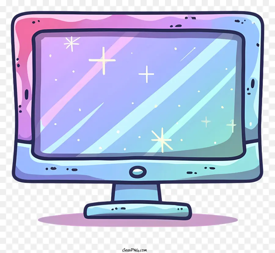 Ecrã De Computador，Estrelas Coloridas PNG
