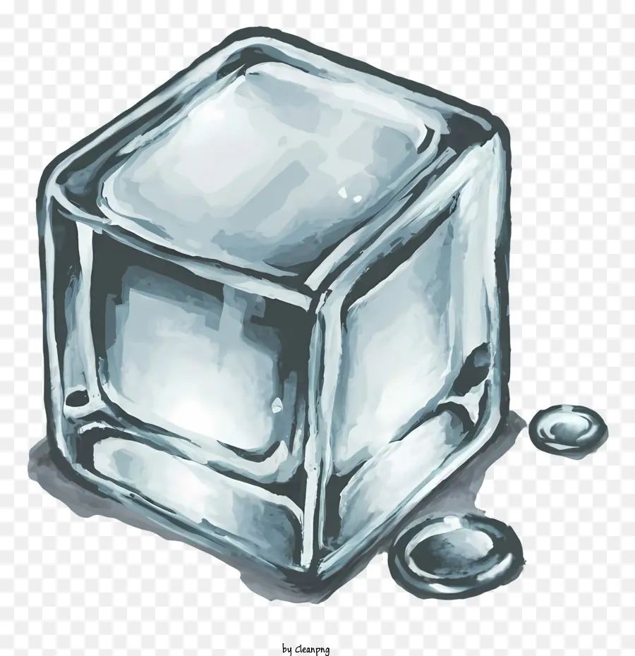 Cubo De Gelo，Frio PNG