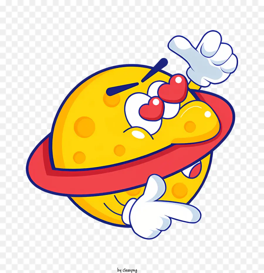 Personagem De Desenho Animado，Planeta Amarelo PNG