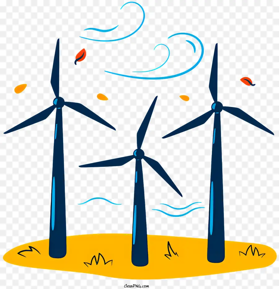 Wind Energy，As Turbinas De Vento PNG