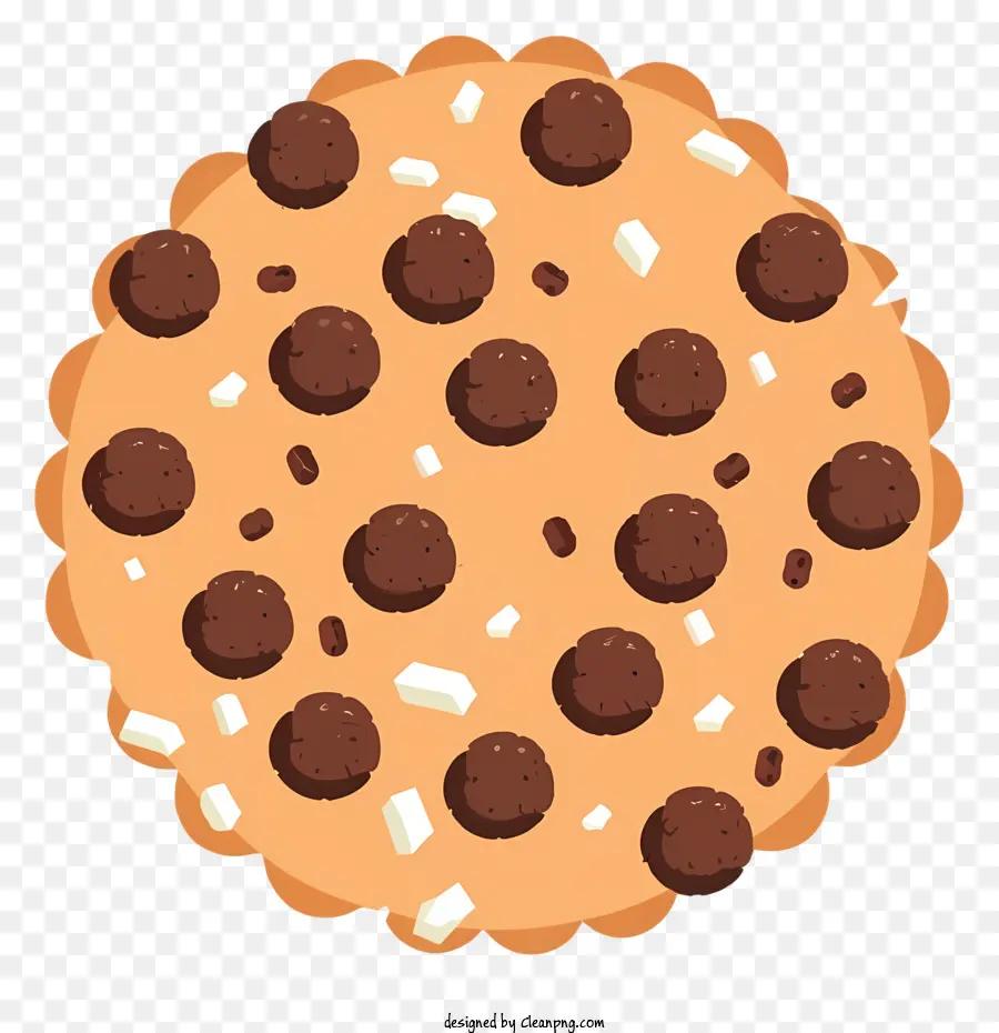 Chocolate Chip Cookie，Lascas De Chocolate Branco PNG