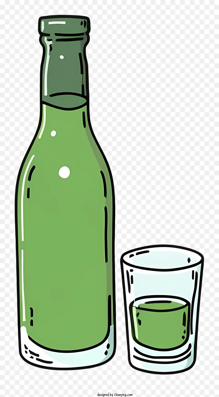 Verde Garrafa，álcool PNG