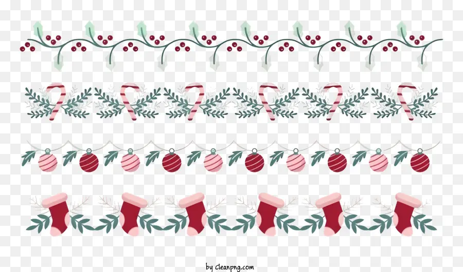 Floral Decorativo Elementos，Holly Folhas PNG