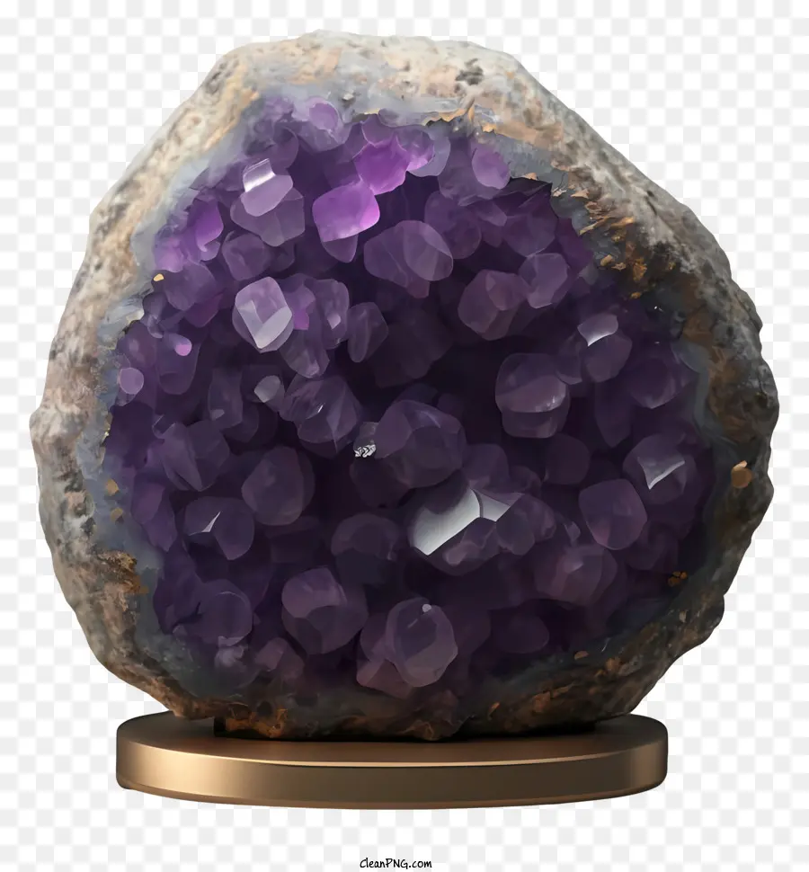 Rocha De Cristal Roxo，Geodo Ametista PNG