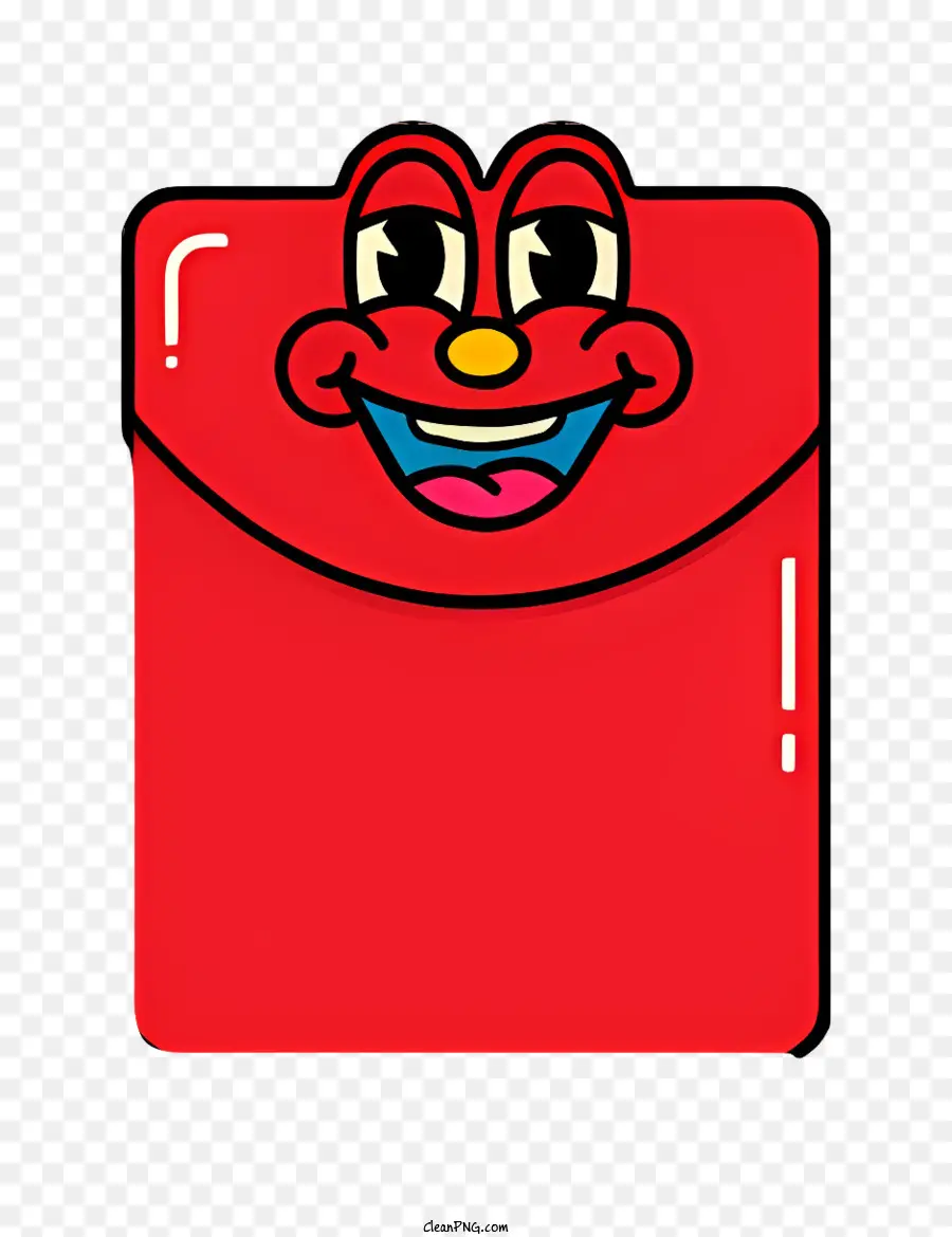 Envelope Vermelho，Personagem De Desenho Animado PNG