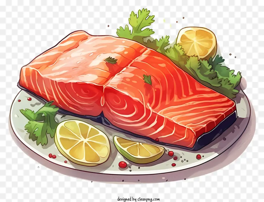 Bife De Salmão，Salmão PNG