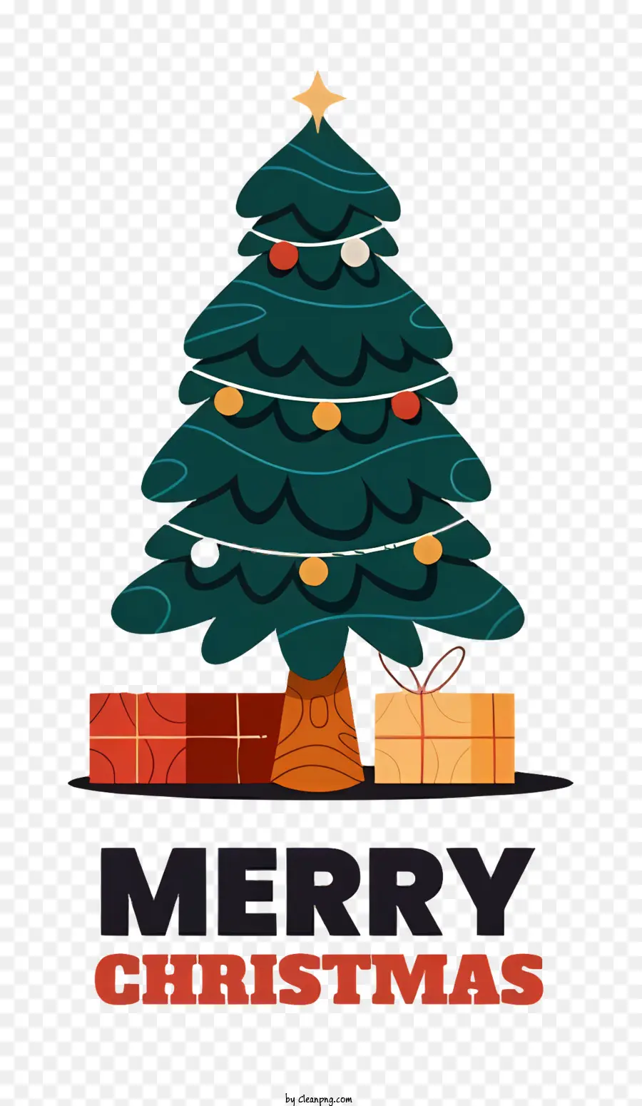 árvore De Natal，Caixa De Presente PNG