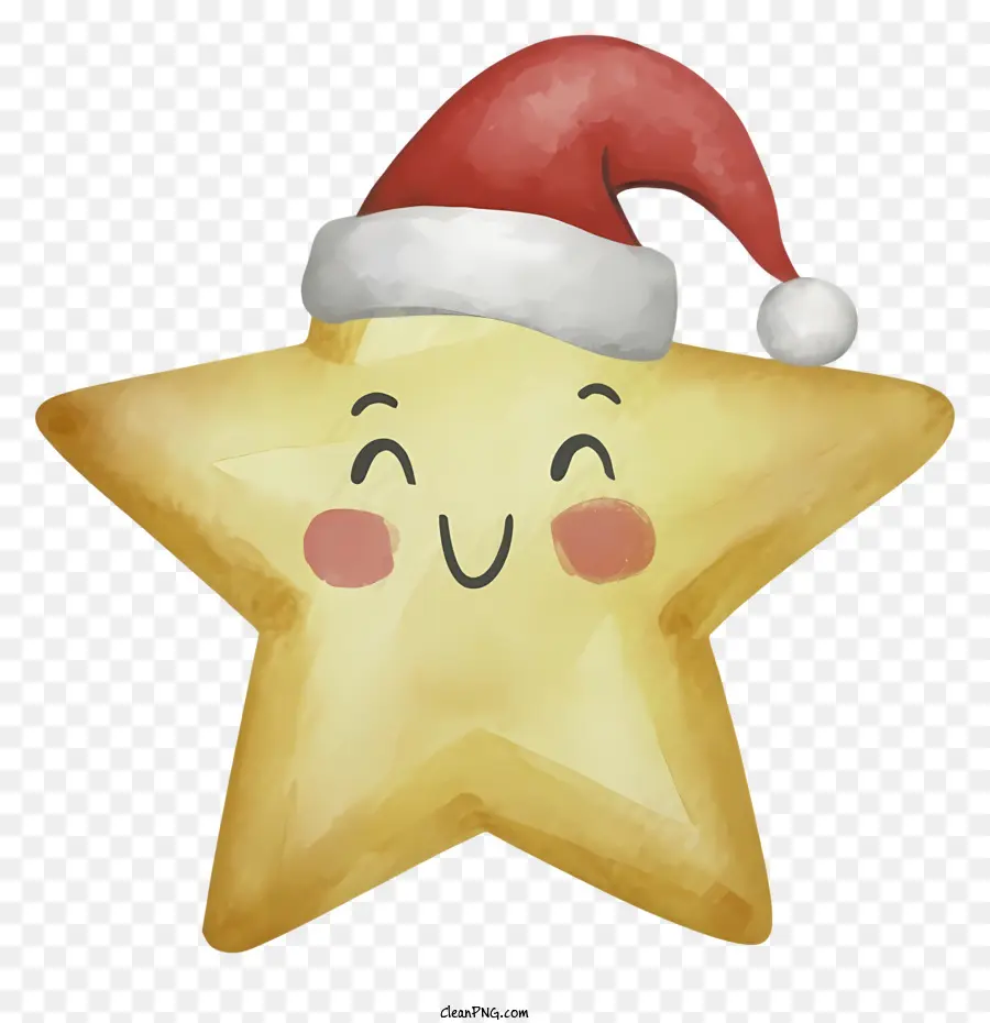 Sorrindo Estrelas，Papai Noel Hat PNG