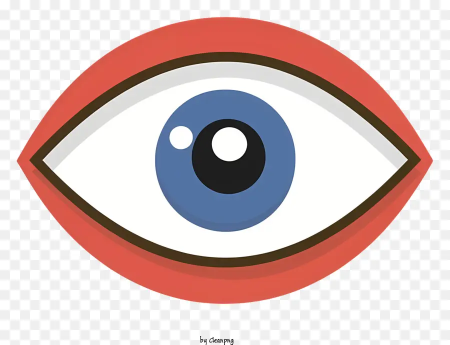 Anatomia Do Olho，Olho Vermelho E Azul PNG