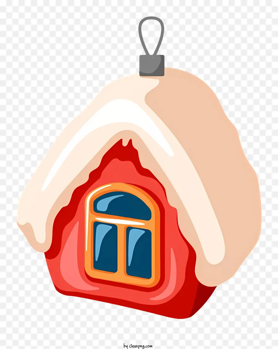 Pequena Casa，Vermelho E Branco PNG