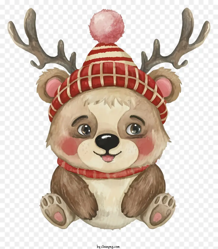 Ilustração Em Aquarela，Urso Fofo PNG