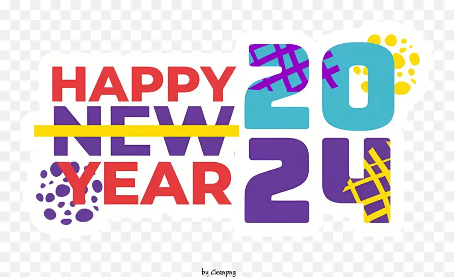 Feliz Ano Novo，Adesivo PNG