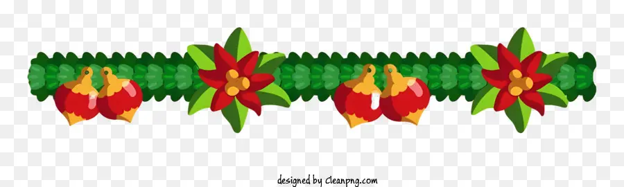 Verde Videira，Flores Vermelhas PNG