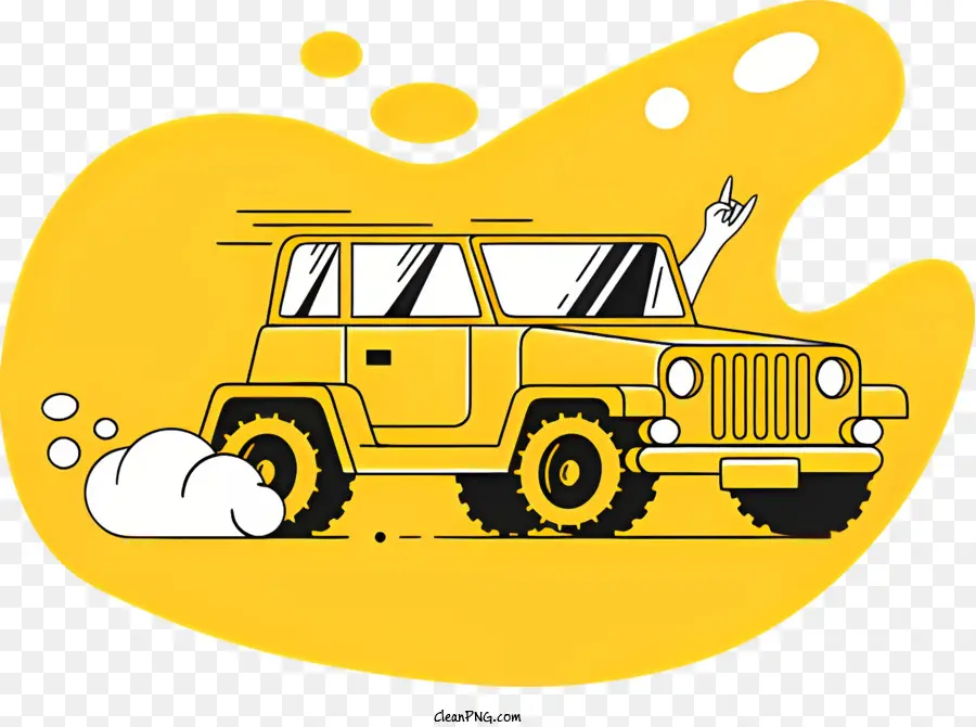 Carro Amarelo，Jipe PNG