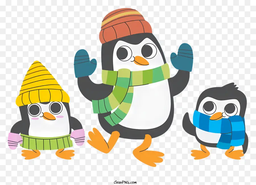 Pinguins，Vestuário PNG
