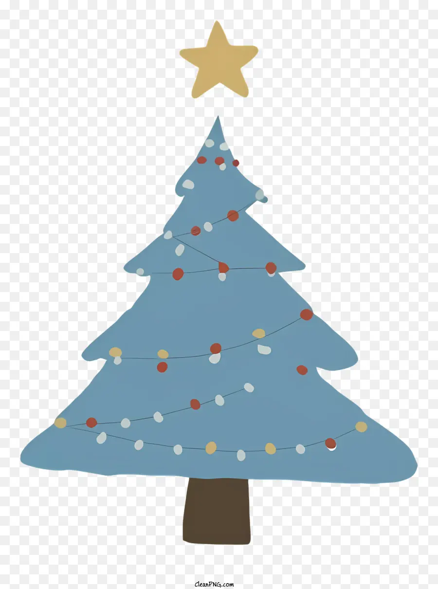 Azul árvore De Natal，Árvore De Natal Festiva PNG
