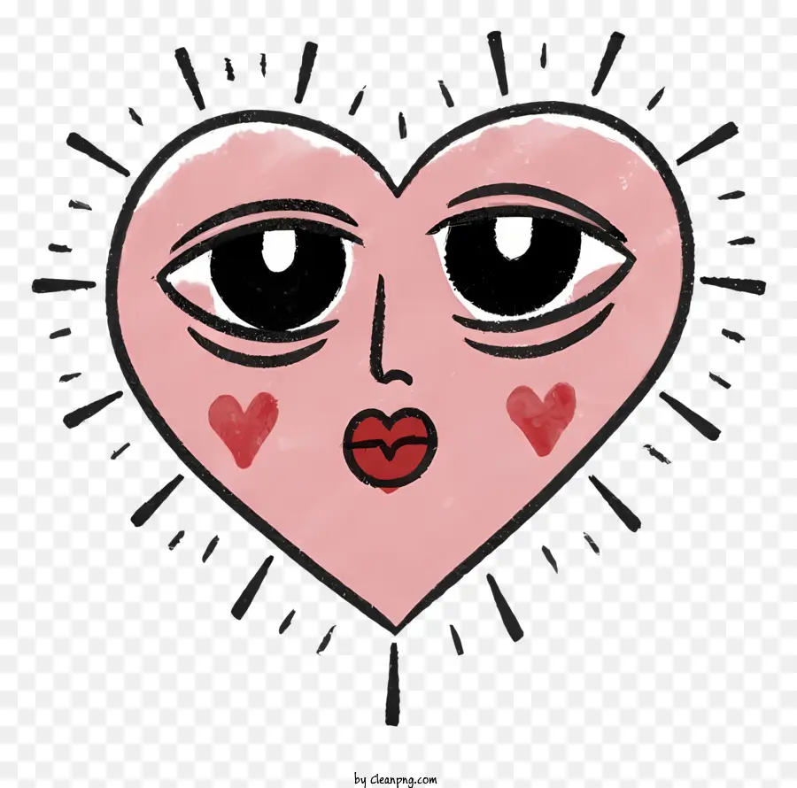 Coração Emoji，Emoji De Rosto Sorridente PNG