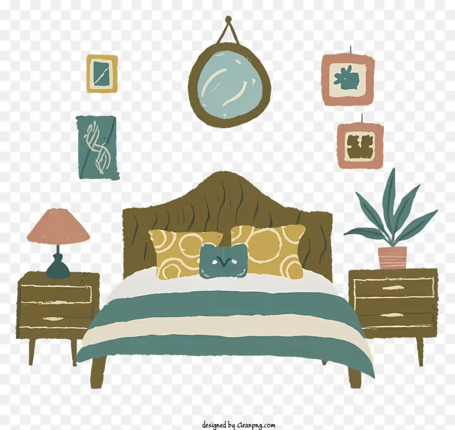 Design Do Quarto，Cama PNG