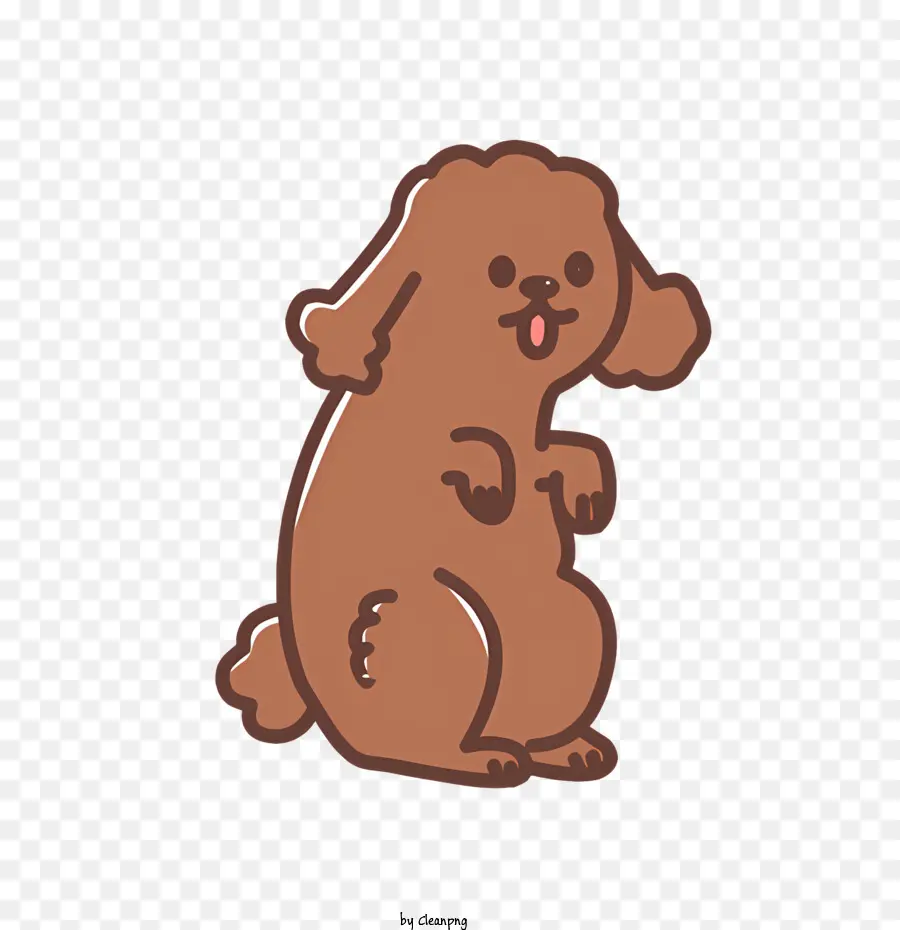 Cachorro Marrom，Personagem De Desenho Animado PNG