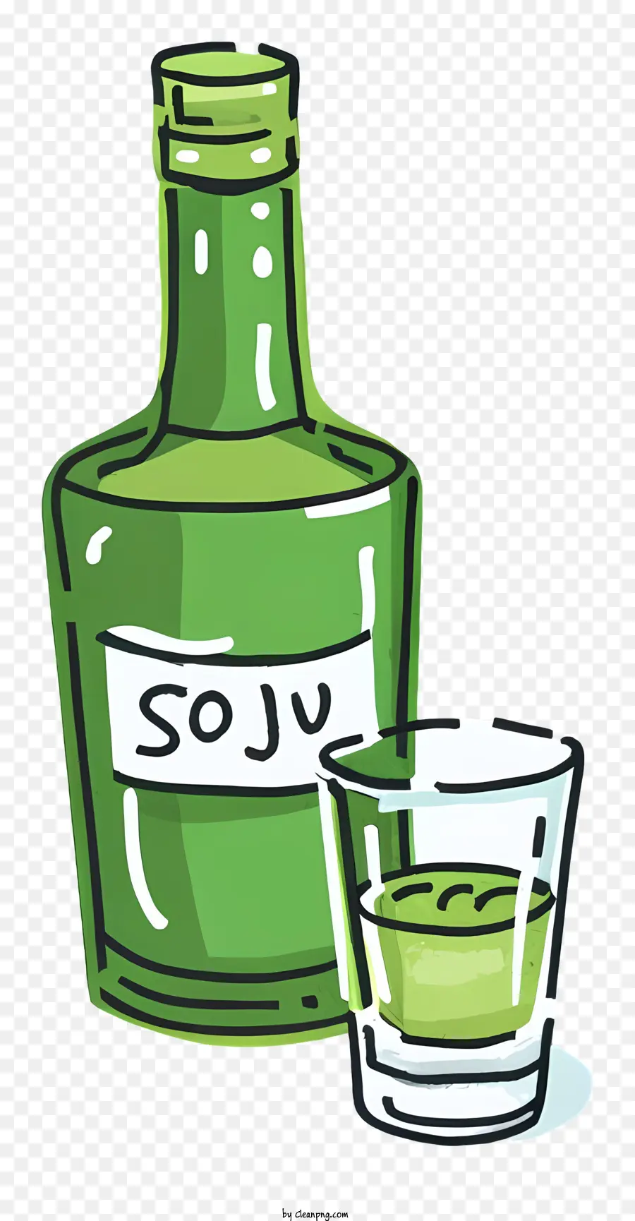 Garrafa De Soju，Garrafa Soju PNG