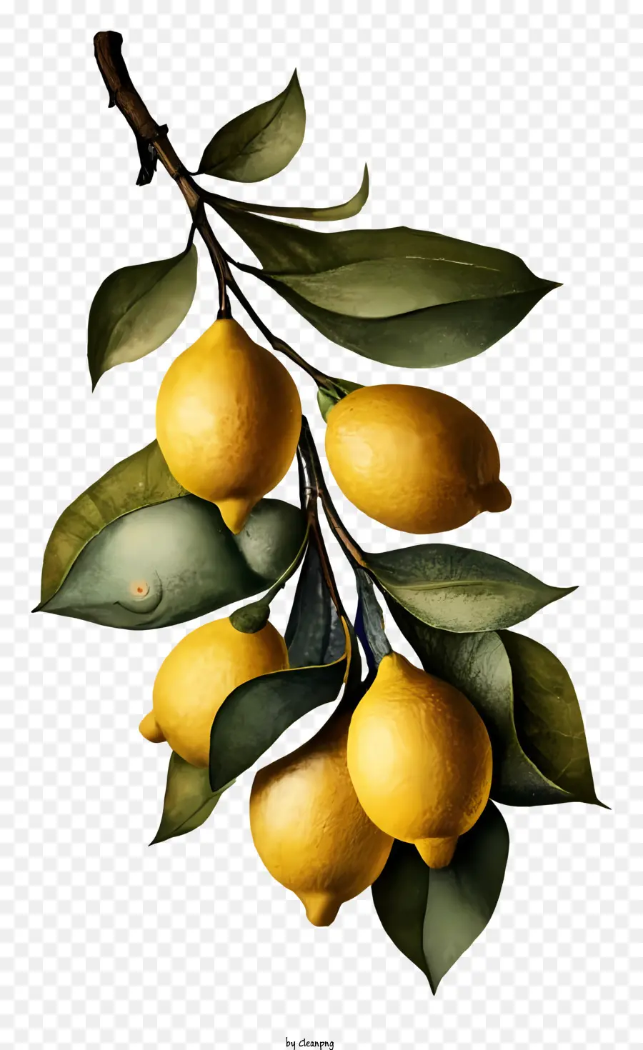 Limões，Ramo De árvore PNG
