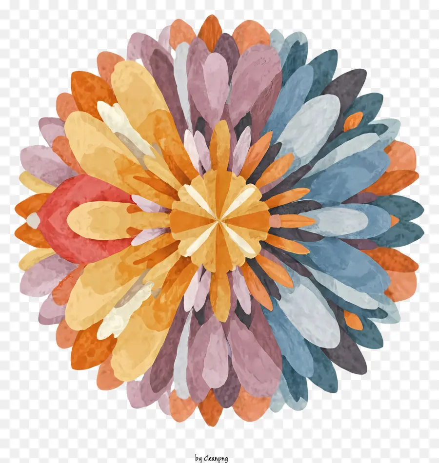 Arte Floral，Flores Coloridas PNG