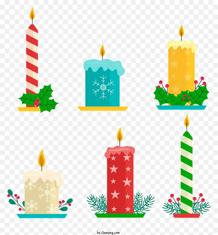 Velas De Natal，Decoração De Férias PNG