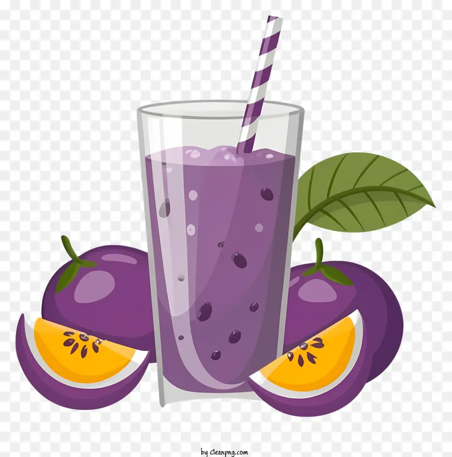 Bebida De Fruta，Suco Roxo PNG