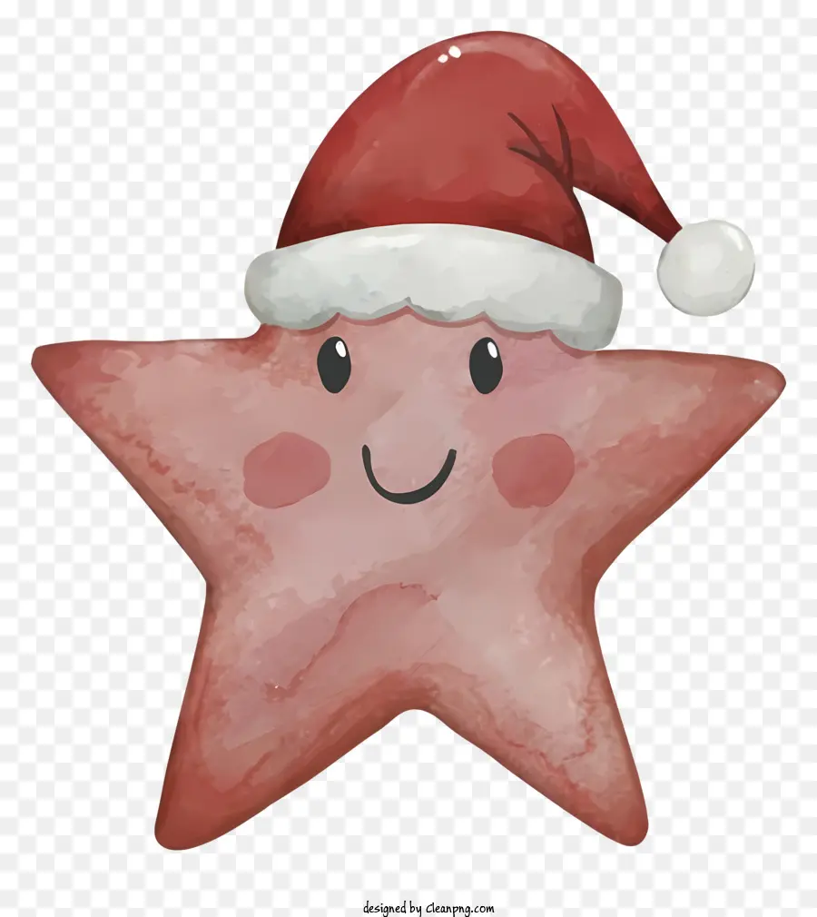 Estrela Do Mar，Chapéu De Papai Noel PNG