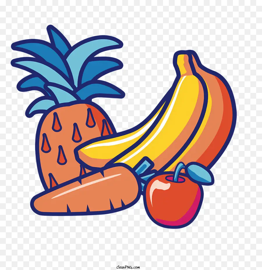 Banana，Apple PNG