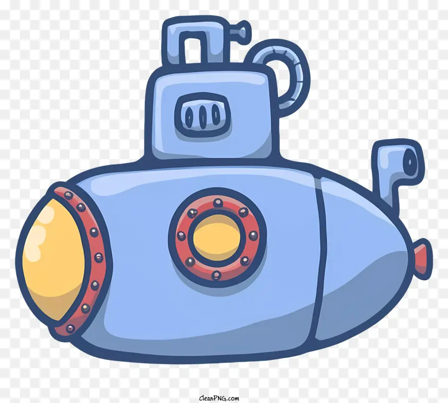 Submarino De Desenhos Animados，Submarino Azul PNG