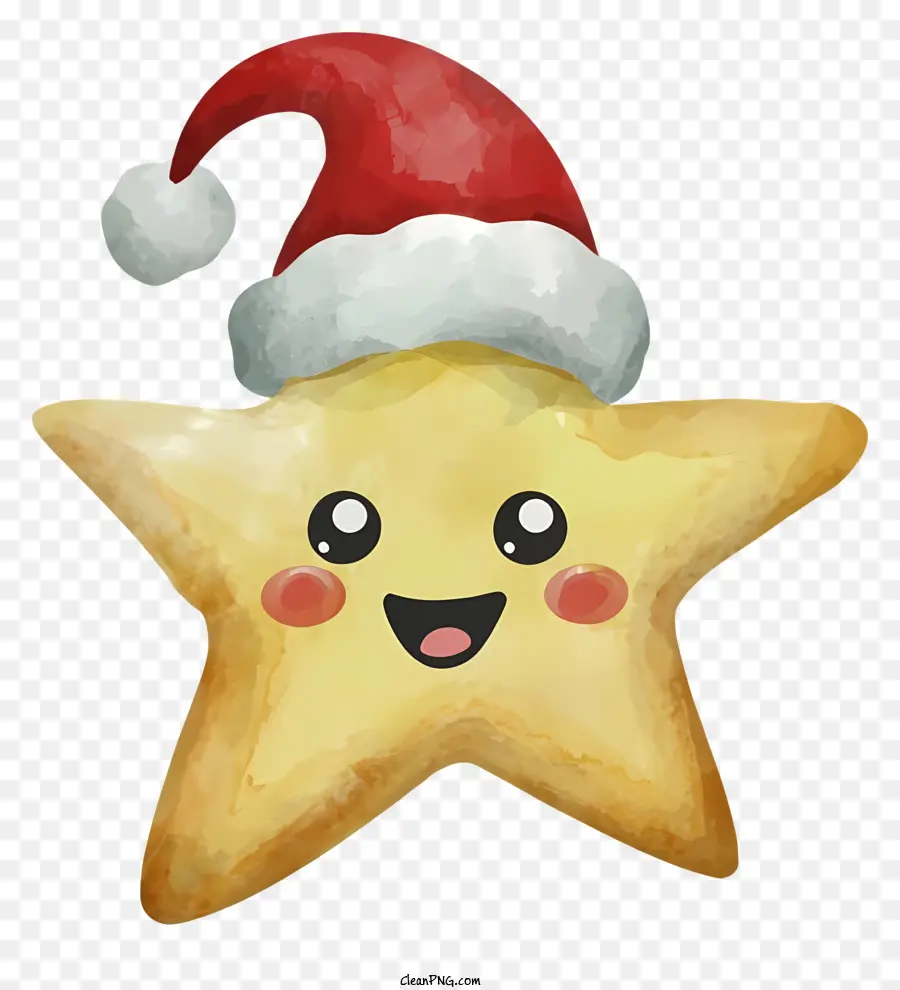 Personagem De Desenho Animado，Chapéu De Papai Noel PNG