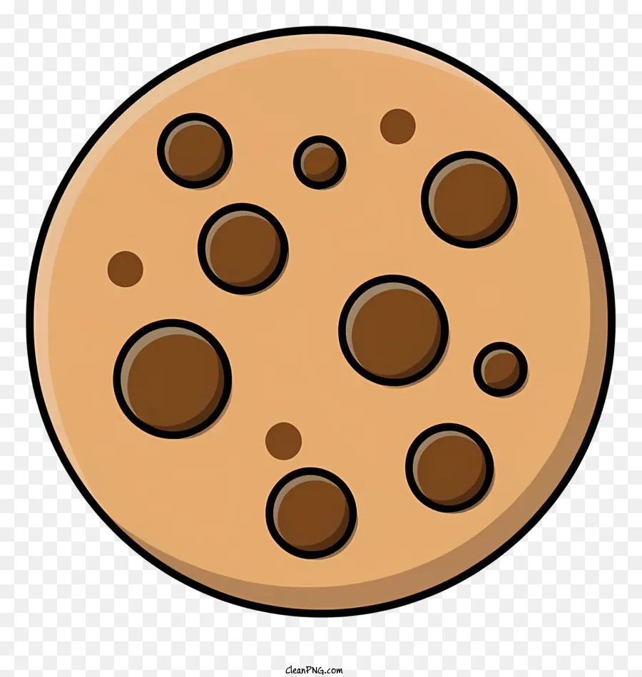 Chocolate Chip Cookie，Desenho Animado Imagem PNG