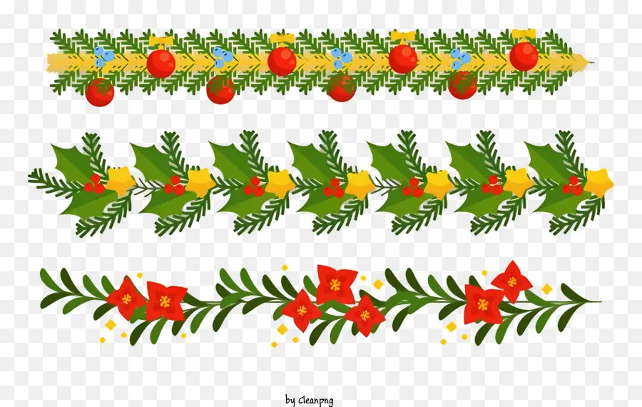 Natal Banners，Esquema De Cores Verde E Vermelho PNG