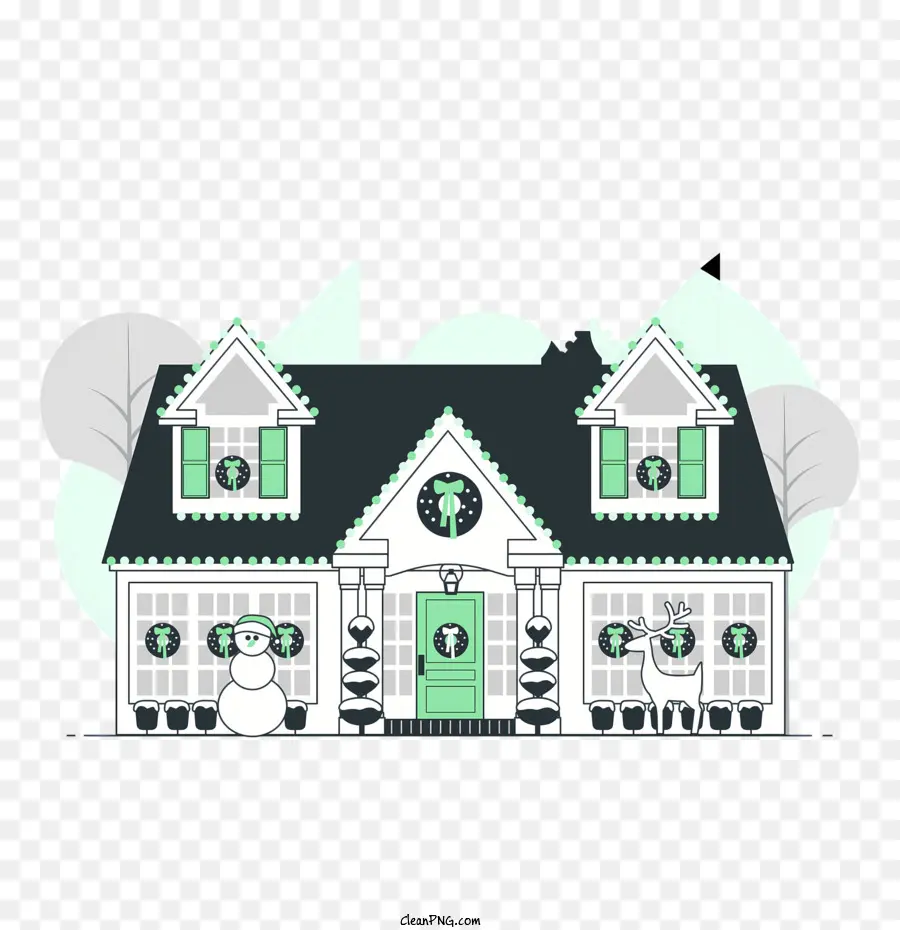 House，Preto E Branco PNG