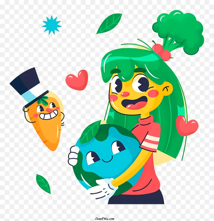 Garota Com Planeta，Menina Com Terra PNG