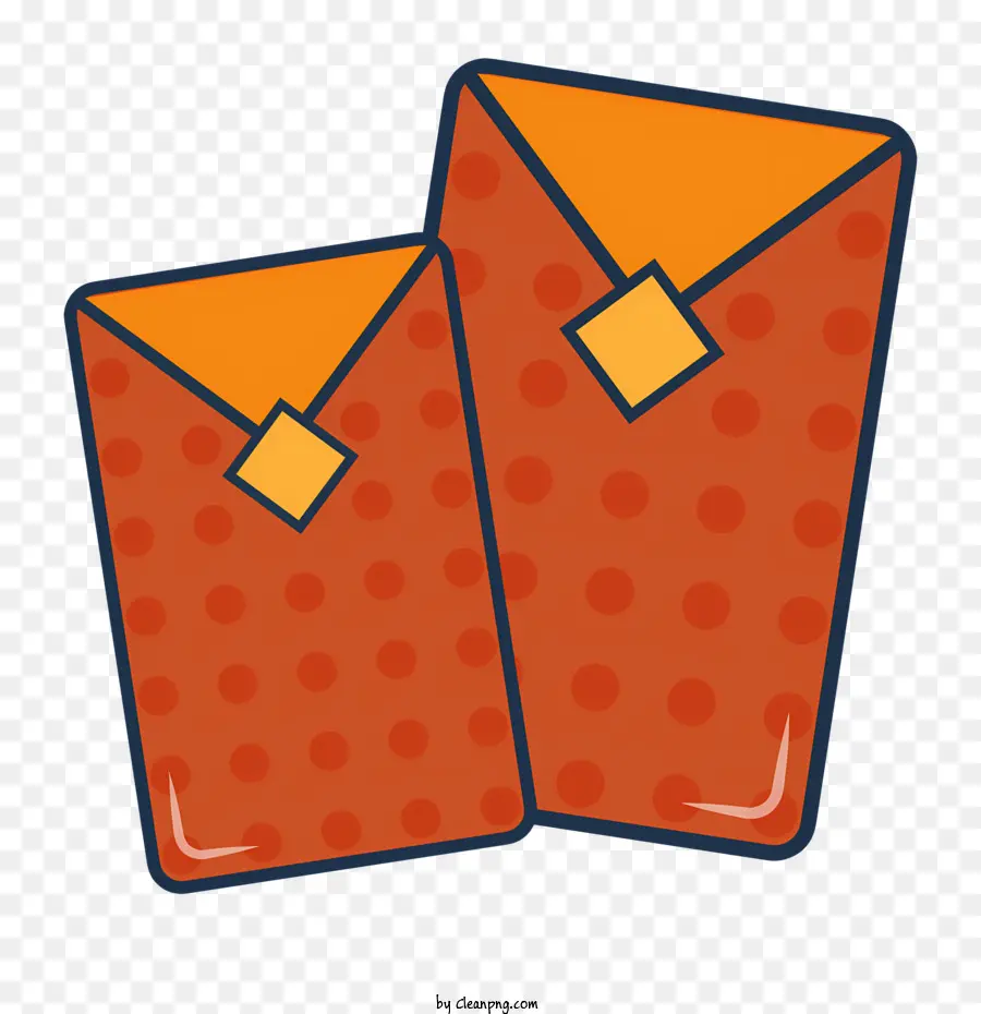Envelopes Vermelhos，Bolinhas Padrões PNG