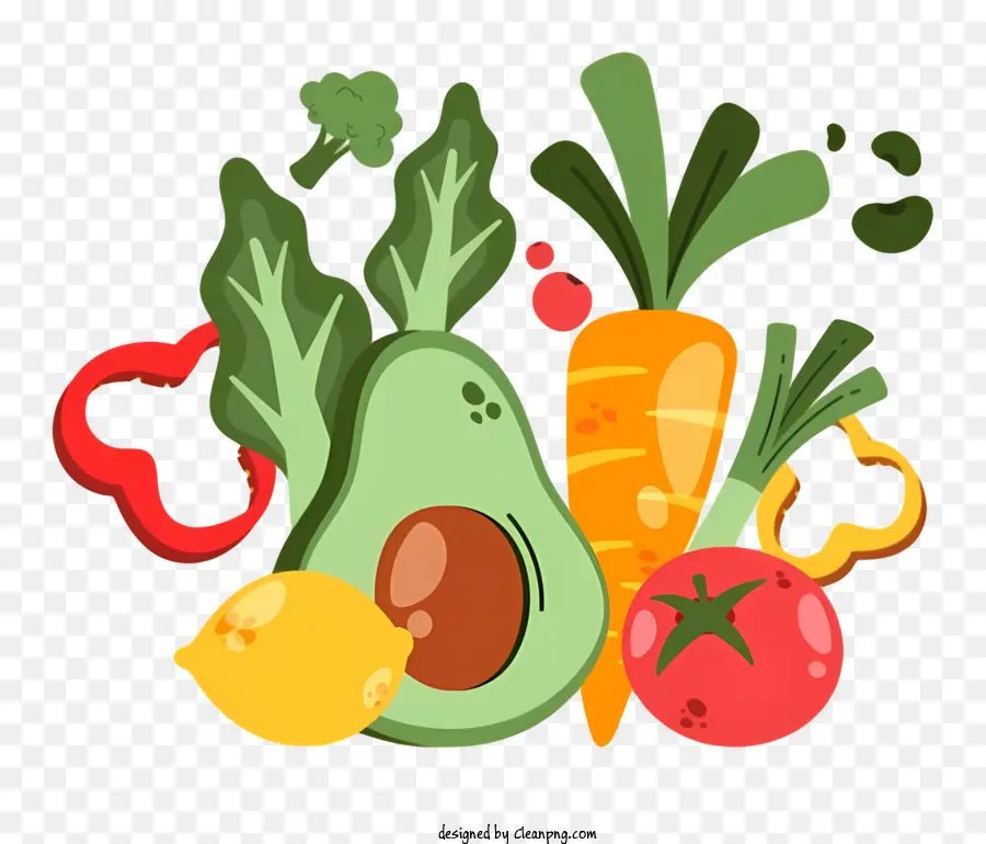 Frutas E Salada De Legumes，Salada Saudável PNG