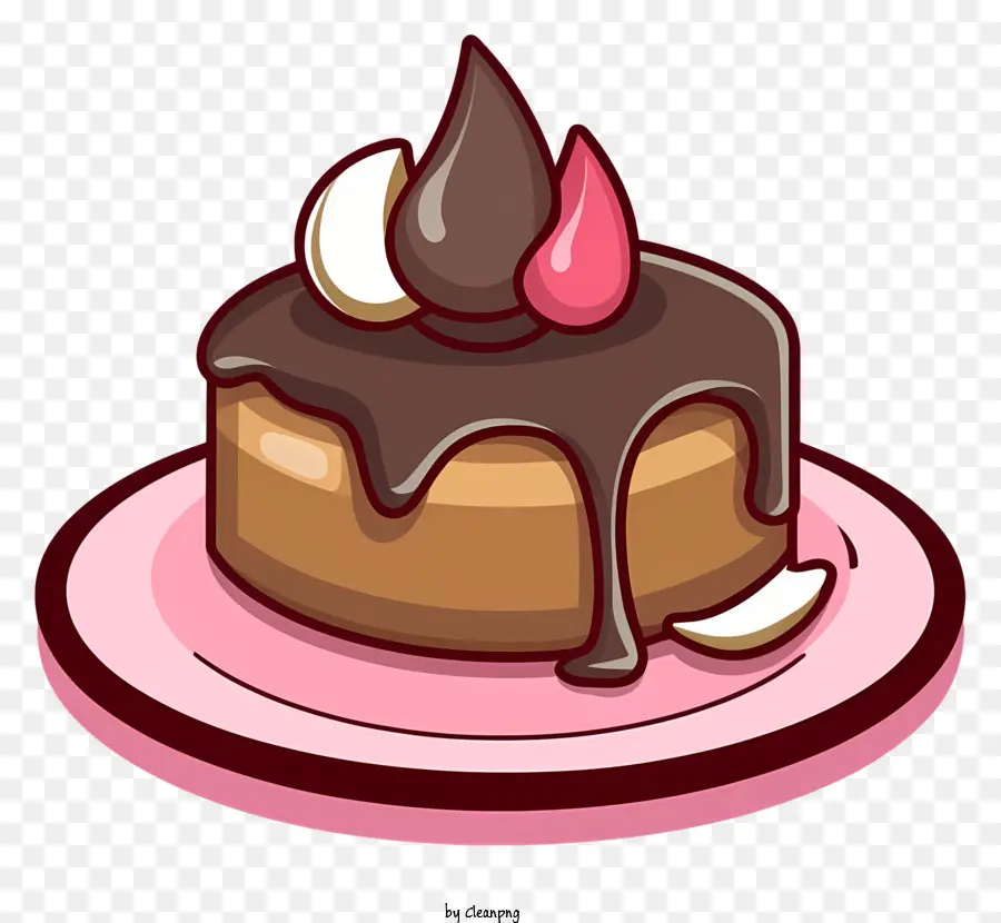 Bolo De Chocolate，Bolo De Chocolate Com Cereja PNG