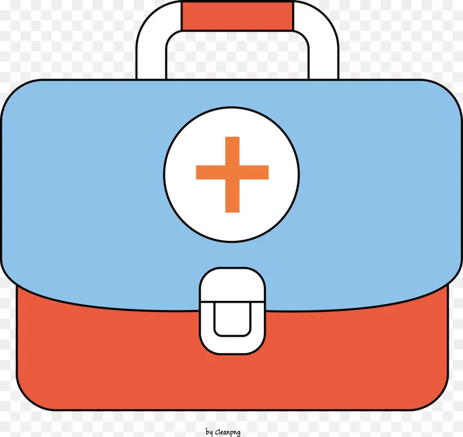 Saco Médico，Exterior Azul E Vermelho PNG