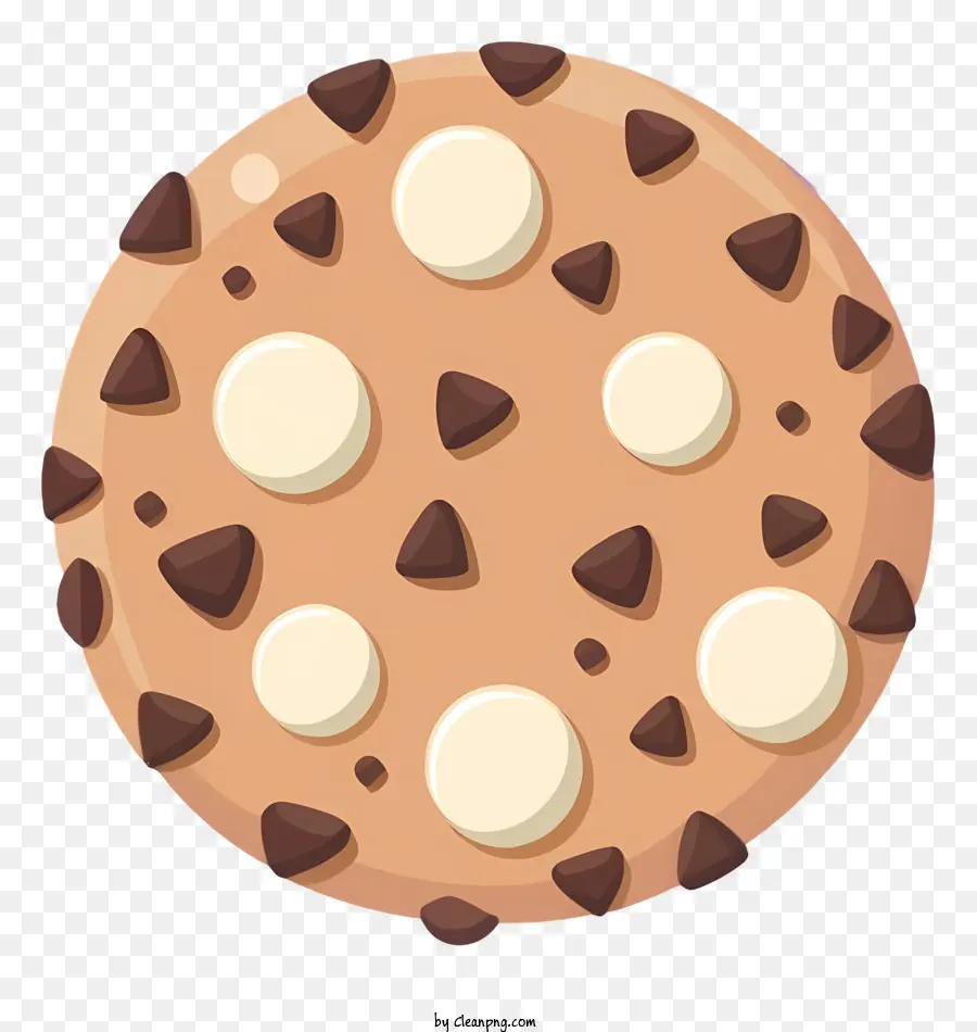 Chocolate Chip Cookie，Cookie De Desenho Animado PNG