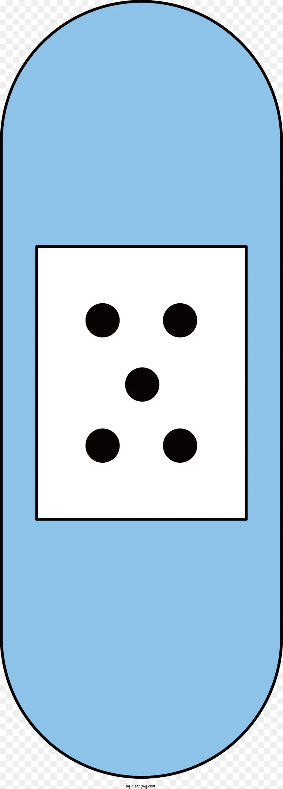 Quadrado Azul E Branco，Ponto Preto PNG
