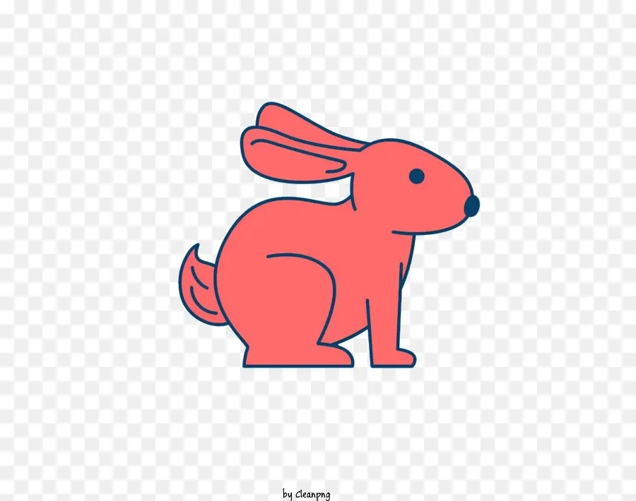 Coelho Silhueta，Sentado Rabbit PNG