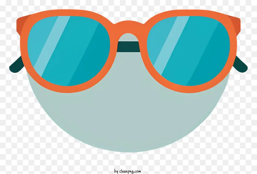 óculos Com Lentes Laranja，Lentes Coloridas Azuis PNG