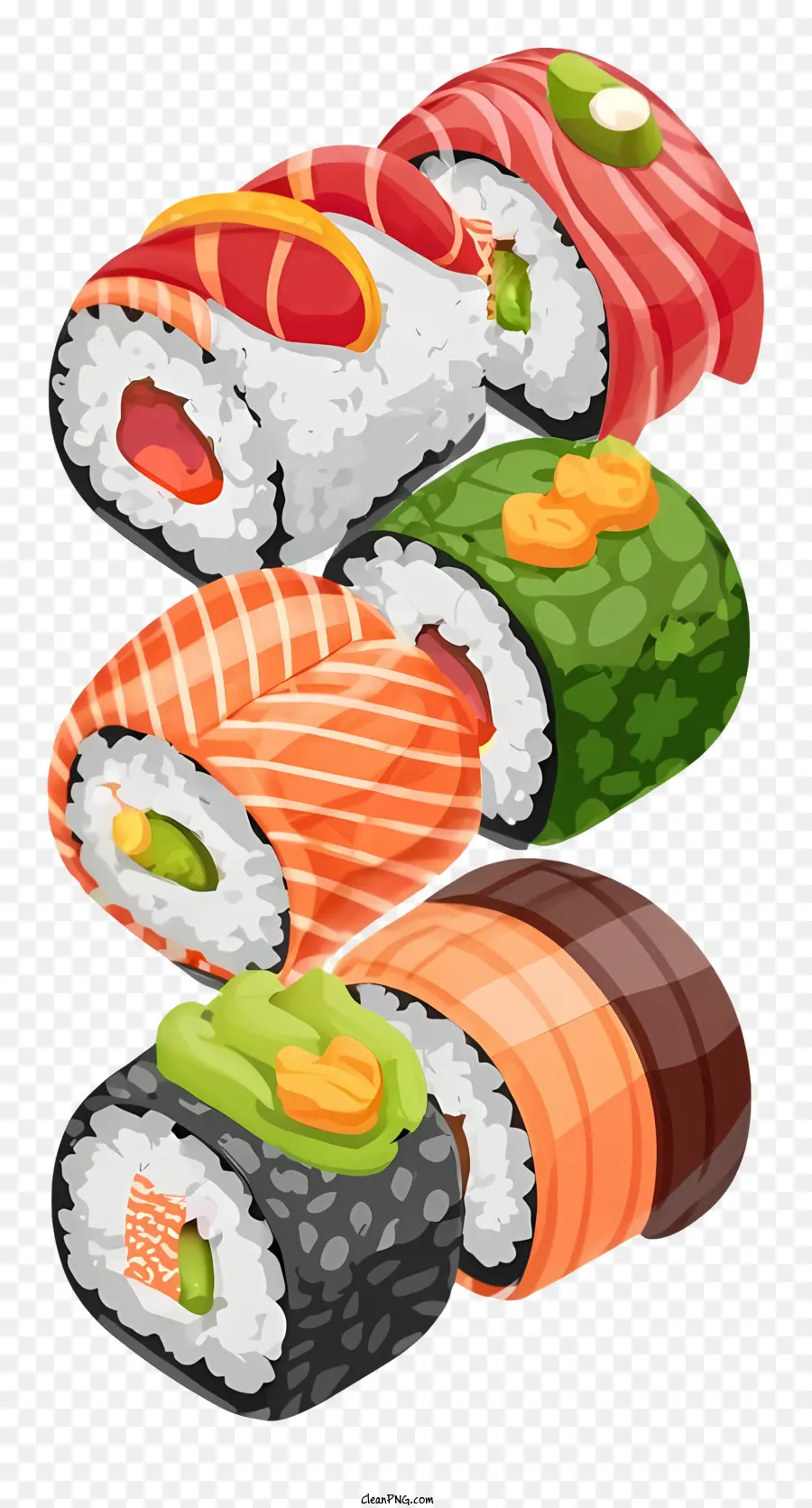 Sushi，Salmão PNG