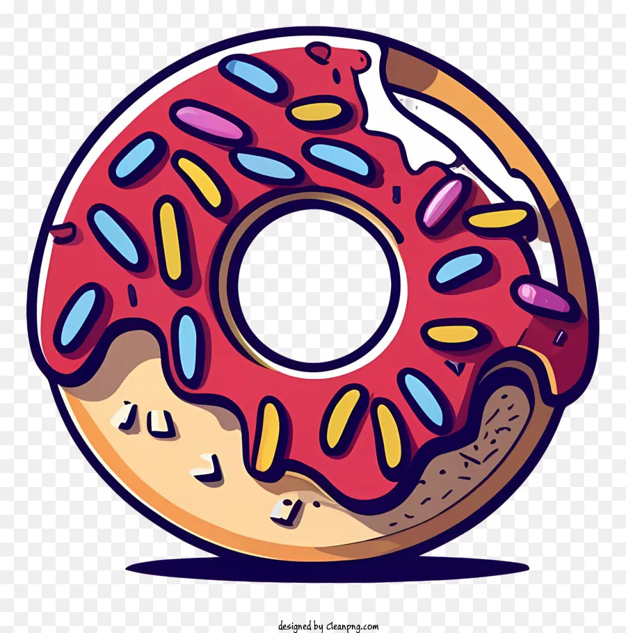 Donut De Desenhos Animados，Donut De Chocolate PNG