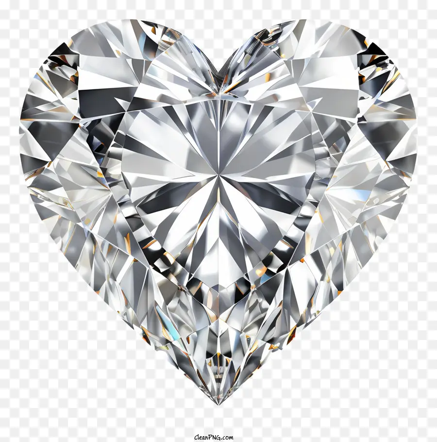 Coração Em Forma De Diamante，Faceting De Diamante PNG