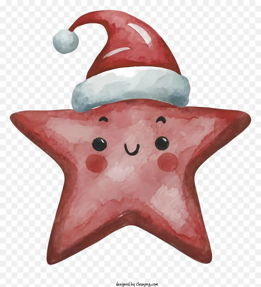 Estrela Do Mar Cor De Rosa，Chapéu De Papai Noel PNG