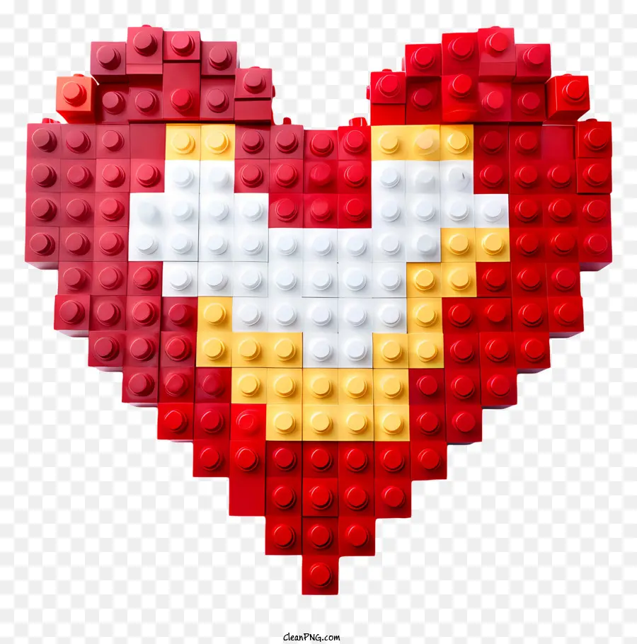 Lego Coração，Arte De Tijolos Lego PNG